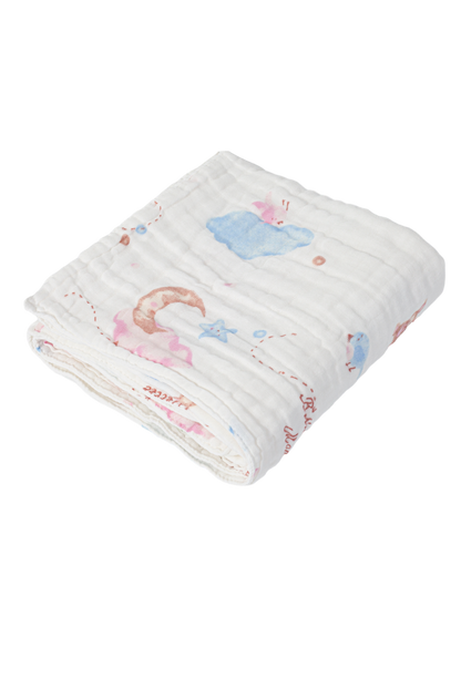 Wholesale Cotton Gauze Rainbow Style Bath Towel(Six-Layers Cotton Gauze Bath Towel) White Label Manufacturer