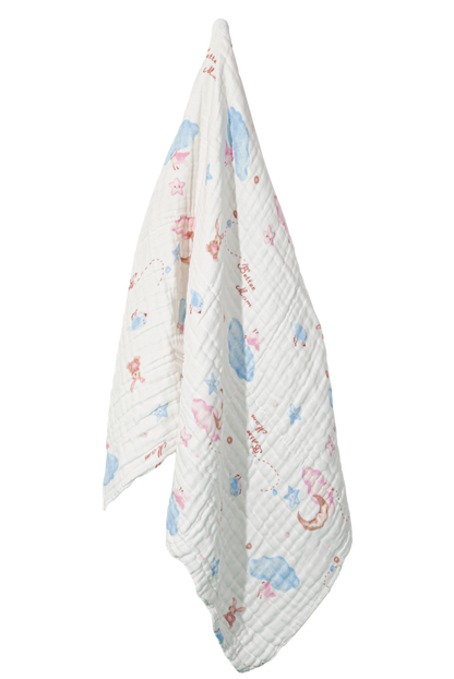 Wholesale Cotton Gauze Rainbow Style Bath Towel(Six-Layers Cotton Gauze Bath Towel) White Label Manufacturer