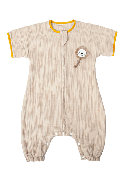 Wholesale 100 % Cotton Brown Color Baby Sleeping Bag White Label Manufacturer