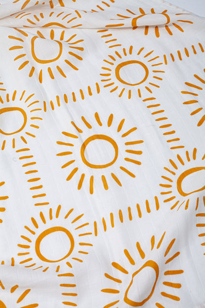 Wholesale Bamboo Cotton Gauze Baby Quilts Yellow Dot Color White Label Manufacturer