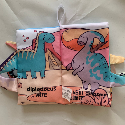 Wholesale Baby Cloth Book My First Dinosaur Book Animal Book Eco Friendly Educational Toys Private Label Manufacturers