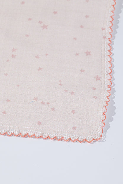 Wholesale Cotton Gauze Bath Towel Four-Layers Cotton Gauze Hook Edge Baby Bath Towel White Red Dot Color White Label Manufacturer