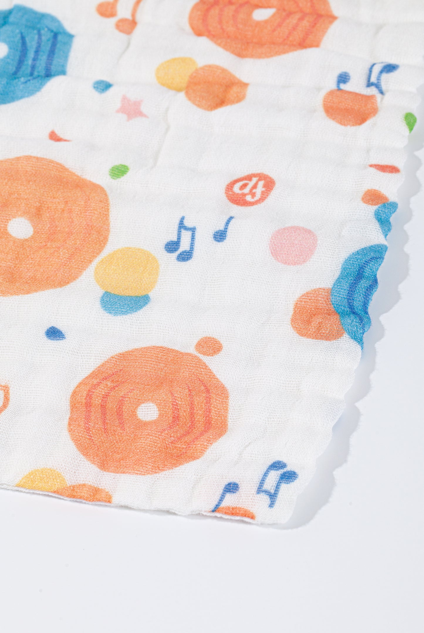 Wholesale Cotton Gauze Follower Pattern Baby Handkerchief White Label Manufacturer