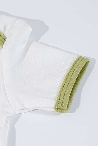 Wholesale Cotton Baby Green Tailor Color Jumpsuits White Label Manufacturer